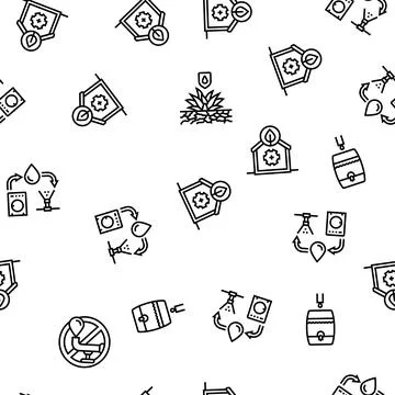 Water saving world drop planet seamless pattern vector 스톡 일러스트