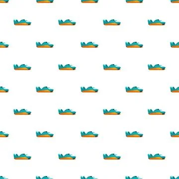 Water scooter pattern repeating background for summer design Stock Illustration