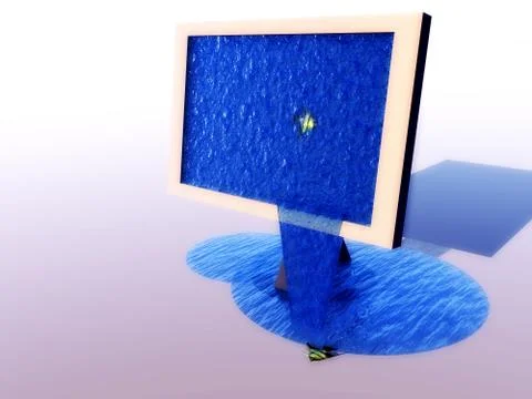 Water Screen Stock Illustration