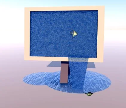 Water Screen Stock Illustration