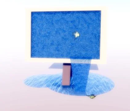 Water Screen Stock Illustration