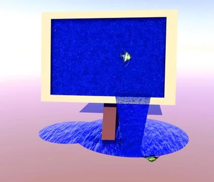 Water Screen Stock Illustration