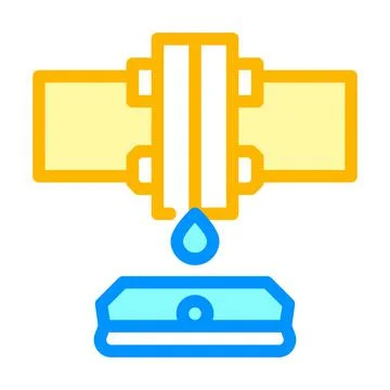 Water sensor color icon vector illustration color 스톡 일러스트