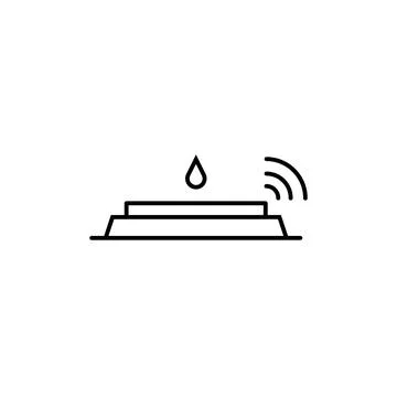 Water sensor icon element of plumbing icon for mobile concept and web apps. T Stock Illustration