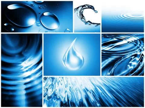 Water set Stock Illustration