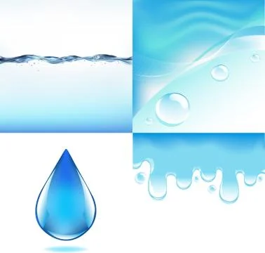 Water set Stock Illustration