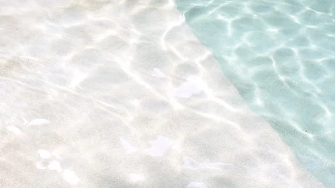 Water shadow caustic effect with wave refraction of light Stock Footage 252790172