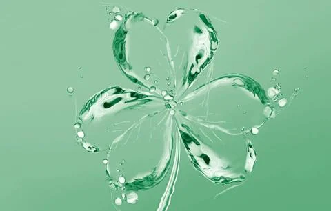 Water Shamrock Stock Illustration
