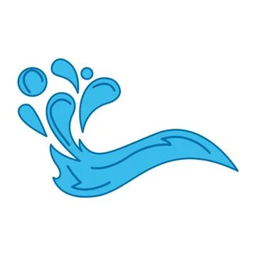 Water shape Stock Illustration
