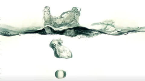 Water Shapes in Slow Motion Stock Footage 35730982