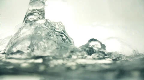 Water Shapes in White Background Stock Footage 35730809