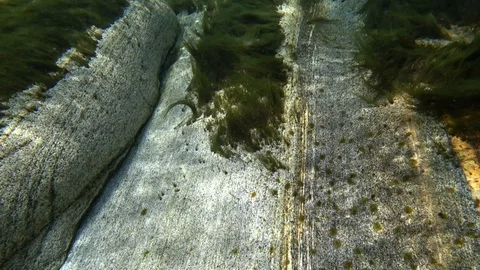 Water sharpens a stone Stock-Footage 121060470