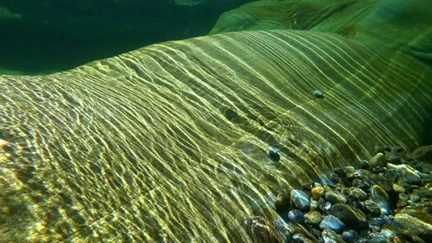 Water sharpens a stone Video stock 121148653