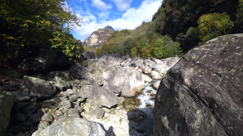 Water sharpens a stone Video stock 138973621