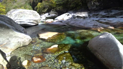 Water sharpens a stone Video stock 139046157