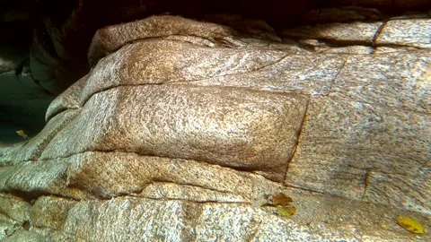 Water sharpens a stone Video stock 155152323