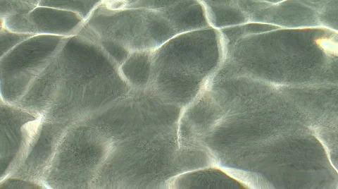Water Shimmering on Bottom of Swimming Pool Stock Footage