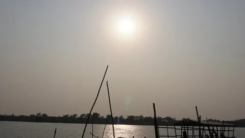 The water is shining due to the reflection Stock Footage 304060219