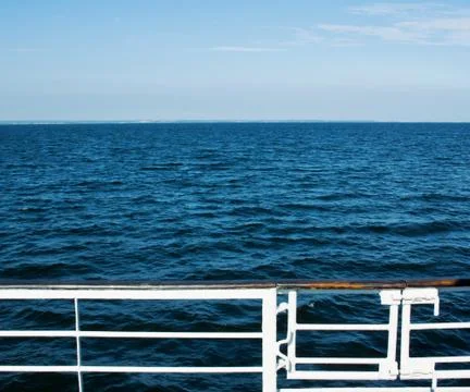 Water from the ship background Stock Photos
