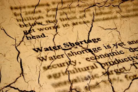 Water shortage Stock Illustration