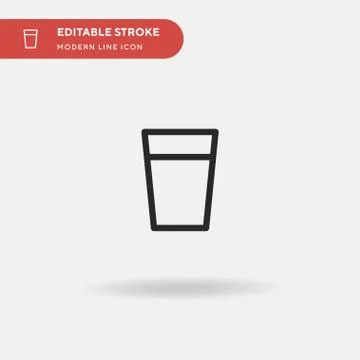 Water Simple vector icon. Illustration symbol design template for web mobile  Stock Illustration
