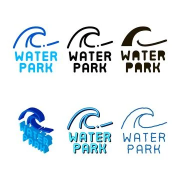 Water simplified park icon vector outline Ilustración de archivo