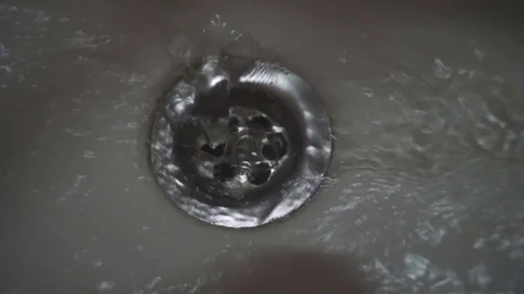 Water in the sink Stock Footage 77384245
