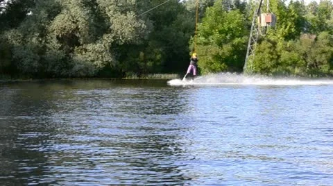 Water ski Stock Footage 11190106