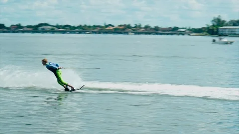 Water Ski Show Stock Footage 89846435