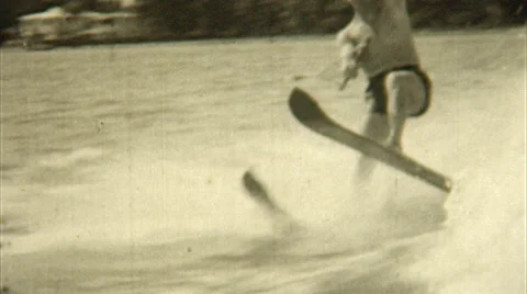 Water Skiing From an Airplane Video stock 36598348