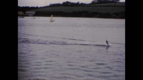 Water skiing in the Camel Stock Footage 252267120