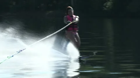 Water skiing Stock Footage 18027558