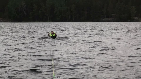 Water skiing Stock Footage 94114020