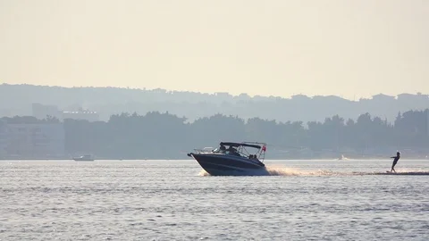 Water skiing Stock Footage 113702157
