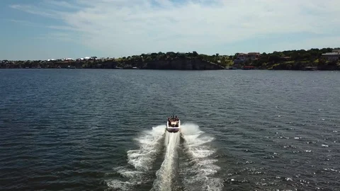 Water Skiing at the Lake Stock Footage 114927407