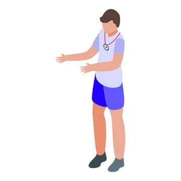 Water skiing trainer icon isometric vector. Sea sport イラスト素材