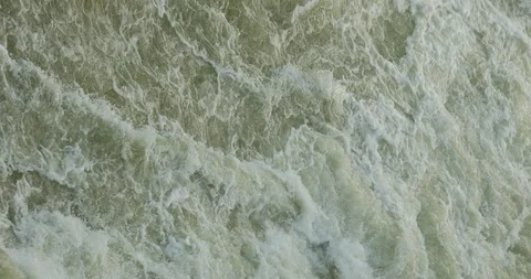 Water slashes at Dam Stock Footage 86654823