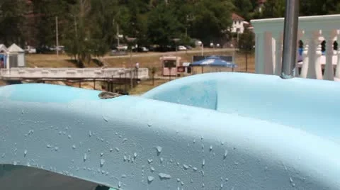 Water slide (detail) Stock Footage 11363033