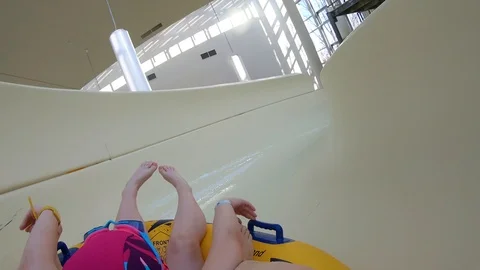 Water slide Stock Footage 124522658