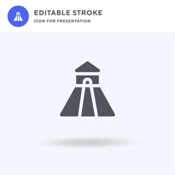 Water Slide icon vector, filled flat sign, solid pictogram isolated on white, Stock Illustration