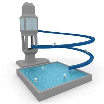 Water slide Stock Illustration