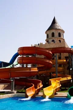 Water slide Foto stock