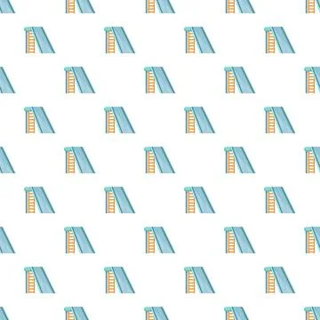 Water slide seamless pattern for summer vacation fun Stock Illustration