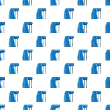 Water slide seamless pattern for summer fun background 스톡 일러스트