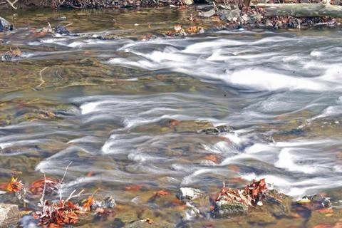 Water with a Slow Shutter Speed Stock Photos