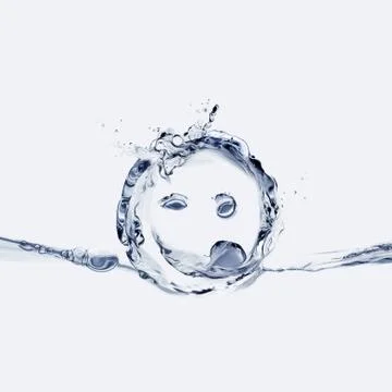 Water Smiley Face Stock Illustration
