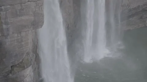 Water Smoke in Waterfall Stock Footage 272465788