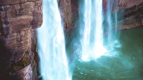 Water Smoke in Waterfall Stock Footage 272507020