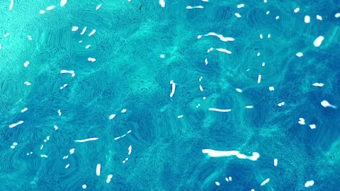 Water smooth surface in swimming pool. Shiny water wave in a swimming pool Stock Footage 76466260