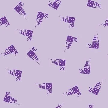 Water smoothie drink glyph vector seamless pattern Stock Illustration
